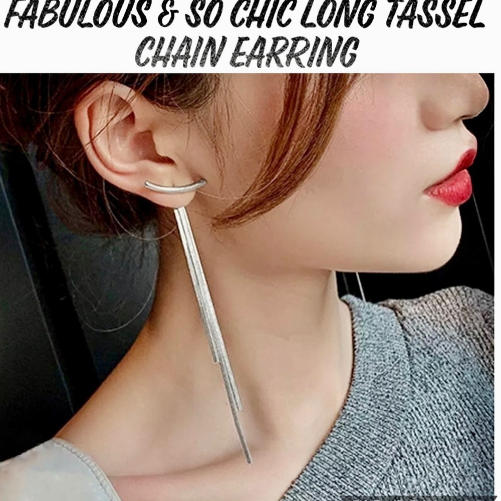 SPARKLY, SEXY & ELEGANT LONG TASSELS EARRINGS TO CALL THE ATTENTION OF EVERYONE